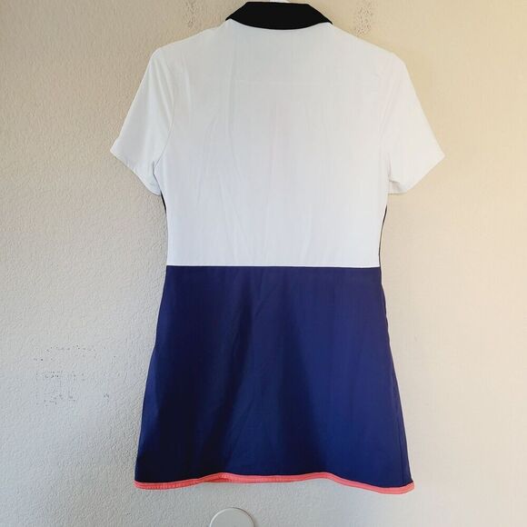 KINONA Golf Womens Dress Xs Collar Snap Preppy Tennis Pickleball Dress Colorful - Picture 7 of 7
